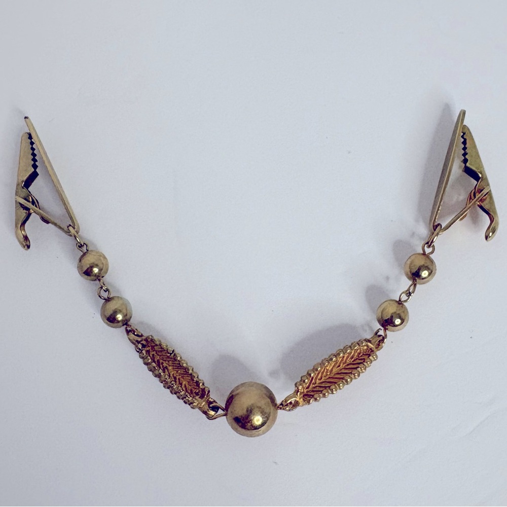 Gold-Tone Vintage Sweater Clip
